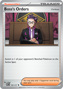 Boss's Orders [Corbeau] 183/217 Pokémon card from Ascended Heroes for sale at best price